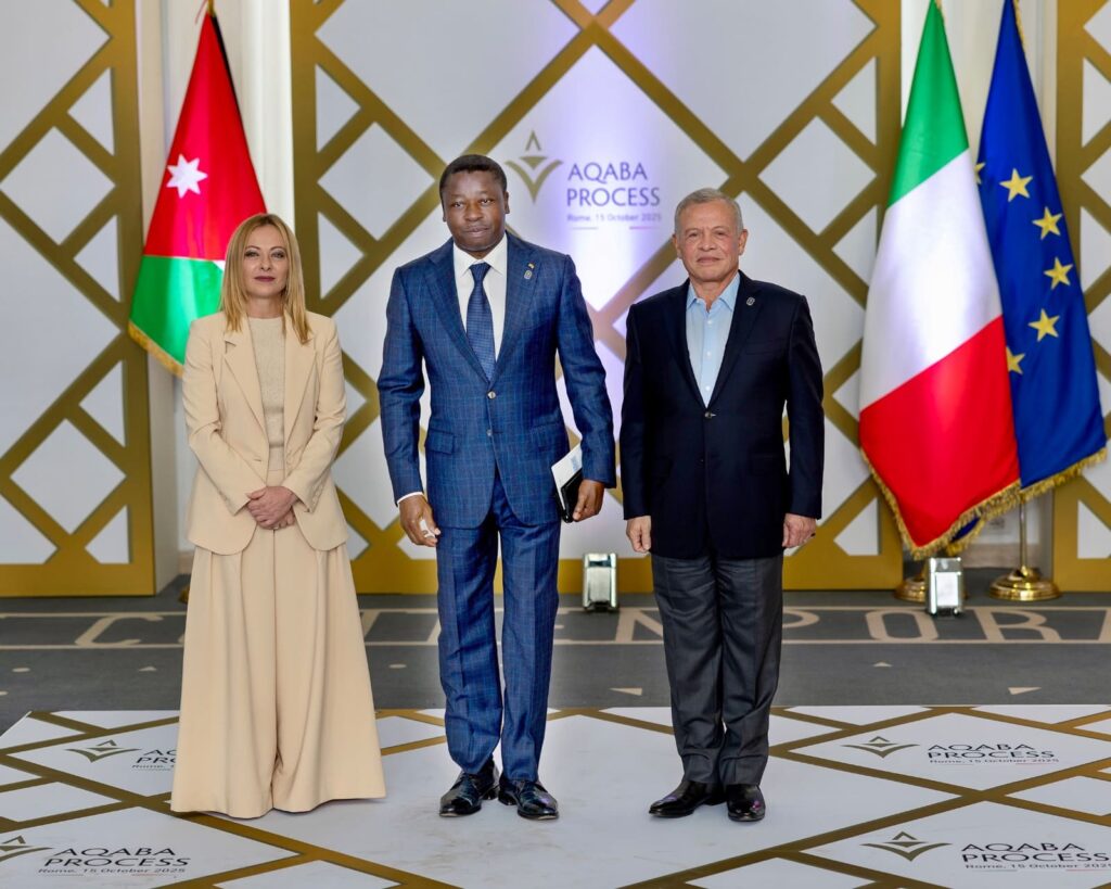 Le Président du Conseil, Faure Gnassingbé au Sommet du Processus d’Aqaba à Rome, évoque trois convictions pour faire face aux crises sécuritaires en Afrique de l’Ouest